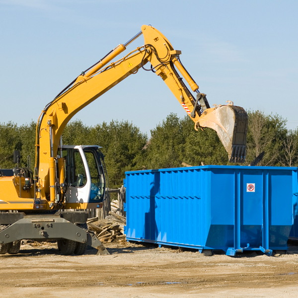 what size residential dumpster rentals are available in Herrick Pennsylvania